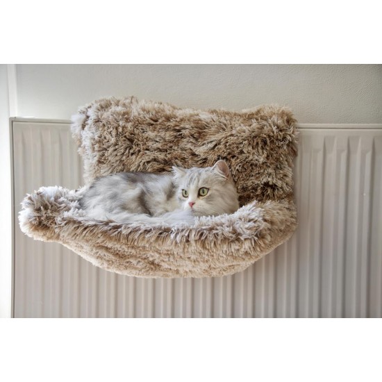 Bobby Poilu Cat Radiator Cave Soft with Hook, Beige, 47 x 30 x 25 cm Bobby Poilu Cat Radiator Cave Soft with Hook, Beige, 47 x 30 x 25 cm