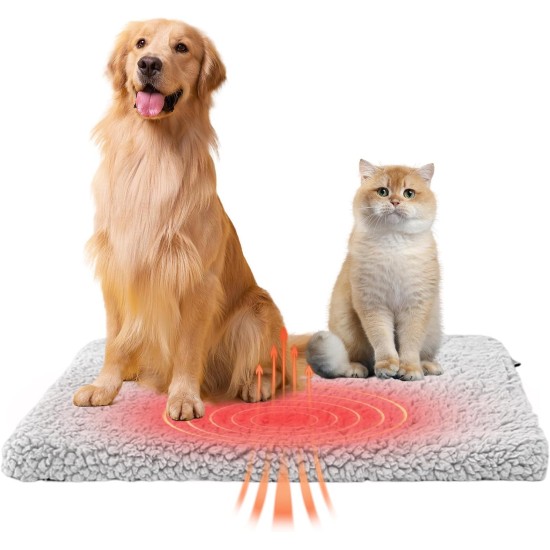 CAIJ Self-Heating Cat Blanket, Self-Warming Blanket Cat Cushion Heat Blanket Heating Blanket for Cats and Dogs Non-Slip Self-Heating Blanket Cat Fluffy and Soft Cat Bed Washable 60 x 45 cm CAIJ Self-Heating Cat Blanket, Self-Warming Blanket Cat Cushion Heat Blanket Heating Blanket for Cats and Dogs Non-Slip Self-Heating Blanket Cat Fluffy and Soft Cat Bed Washable 60 x 45 cm