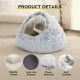 CATISM Cat Bed Washable Cat Sleeping Place for Cats Plush Pet Cat Pillow Cat Cushion Fluffy Kitten Puppy Cuddly Bed Pet Bed Grey CATISM Cat Bed Washable Cat Sleeping Place for Cats Plush Pet Cat Pillow Cat Cushion Fluffy Kitten Puppy Cuddly Bed Pet Bed Grey