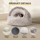 CATISM Cat Bed Washable Cat Sleeping Place for Cats Plush Pet Cat Pillow Cat Cushion Fluffy Kitten Puppy Cuddly Bed Pet Bed Grey CATISM Cat Bed Washable Cat Sleeping Place for Cats Plush Pet Cat Pillow Cat Cushion Fluffy Kitten Puppy Cuddly Bed Pet Bed Grey