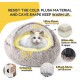 CATISM Cat Bed Washable Cat Sleeping Place for Cats Plush Pet Cat Pillow Cat Cushion Fluffy Kitten Puppy Cuddly Bed Pet Bed Grey CATISM Cat Bed Washable Cat Sleeping Place for Cats Plush Pet Cat Pillow Cat Cushion Fluffy Kitten Puppy Cuddly Bed Pet Bed Grey