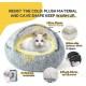 CATISM Cat Bed Washable Cat Sleeping Place for Cats Plush Pet Cat Pillow Cat Cushion Fluffy Kitten Puppy Cuddly Bed Pet Bed Grey CATISM Cat Bed Washable Cat Sleeping Place for Cats Plush Pet Cat Pillow Cat Cushion Fluffy Kitten Puppy Cuddly Bed Pet Bed Grey
