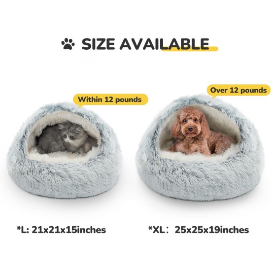 CATISM Cat Bed Washable Cat Sleeping Place for Cats Plush Pet Cat Pillow Cat Cushion Fluffy Kitten Puppy Cuddly Bed Pet Bed Grey CATISM Cat Bed Washable Cat Sleeping Place for Cats Plush Pet Cat Pillow Cat Cushion Fluffy Kitten Puppy Cuddly Bed Pet Bed Grey