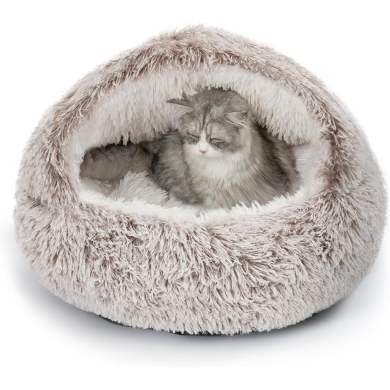 CATISM Cat Bed Washable Cat Sleeping Place for Cats Plush Pet Cat Pillow Cat Cushion Fluffy Kitten Puppy Cuddly Bed Pet Bed Grey CATISM Cat Bed Washable Cat Sleeping Place for Cats Plush Pet Cat Pillow Cat Cushion Fluffy Kitten Puppy Cuddly Bed Pet Bed Grey