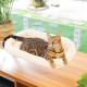 CATISM Foldable Cat Hammock with Cushion up to 20 kg, 52 x 30 cm Window Seats for Cats, Washable Double-Sided Fabric Cushion, Cat Window Lounger, Window Sill Cat Lounger, Beige CATISM Foldable Cat Hammock with Cushion up to 20 kg, 52 x 30 cm Window Seats for Cats, Washable Double-Sided Fabric Cushion, Cat Window Lounger, Window Sill Cat Lounger, Beige
