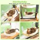 CATISM Foldable Cat Hammock with Cushion up to 20 kg, 52 x 30 cm Window Seats for Cats, Washable Double-Sided Fabric Cushion, Cat Window Lounger, Window Sill Cat Lounger, Beige CATISM Foldable Cat Hammock with Cushion up to 20 kg, 52 x 30 cm Window Seats for Cats, Washable Double-Sided Fabric Cushion, Cat Window Lounger, Window Sill Cat Lounger, Beige