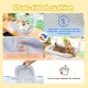 CATISM Foldable Cat Hammock with Cushion up to 20 kg, 52 x 30 cm Window Seats for Cats, Washable Double-Sided Fabric Cushion, Cat Window Lounger, Window Sill Cat Lounger, Beige CATISM Foldable Cat Hammock with Cushion up to 20 kg, 52 x 30 cm Window Seats for Cats, Washable Double-Sided Fabric Cushion, Cat Window Lounger, Window Sill Cat Lounger, Beige
