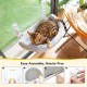 CATISM Foldable Cat Hammock with Cushion up to 20 kg, 52 x 30 cm Window Seats for Cats, Washable Double-Sided Fabric Cushion, Cat Window Lounger, Window Sill Cat Lounger, Beige CATISM Foldable Cat Hammock with Cushion up to 20 kg, 52 x 30 cm Window Seats for Cats, Washable Double-Sided Fabric Cushion, Cat Window Lounger, Window Sill Cat Lounger, Beige