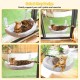 CATISM Foldable Cat Hammock with Cushion up to 20 kg, 52 x 30 cm Window Seats for Cats, Washable Double-Sided Fabric Cushion, Cat Window Lounger, Window Sill Cat Lounger, Beige CATISM Foldable Cat Hammock with Cushion up to 20 kg, 52 x 30 cm Window Seats for Cats, Washable Double-Sided Fabric Cushion, Cat Window Lounger, Window Sill Cat Lounger, Beige