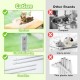 CATISM Foldable Cat Hammock with Cushion up to 20 kg, 52 x 30 cm Window Seats for Cats, Washable Double-Sided Fabric Cushion, Cat Window Lounger, Window Sill Cat Lounger, Beige CATISM Foldable Cat Hammock with Cushion up to 20 kg, 52 x 30 cm Window Seats for Cats, Washable Double-Sided Fabric Cushion, Cat Window Lounger, Window Sill Cat Lounger, Beige