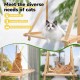 CATISM Foldable Cat Window Lounger with Cushion up to 20 kg, Cat Hammock Window Seat, Cat Window Hammocks Bed for Indoor Cats, Large Cats Perch with Sturdy Suction Cup (50 x 38 cm) CATISM Foldable Cat Window Lounger with Cushion up to 20 kg, Cat Hammock Window Seat, Cat Window Hammocks Bed for Indoor Cats, Large Cats Perch with Sturdy Suction Cup (50 x 38 cm)