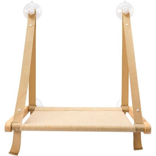 CATISM Foldable Cat Window Lounger with Cushion up to 20 kg, Cat Hammock Window Seat, Cat Window Hammocks Bed for Indoor Cats, Large Cats Perch with Sturdy Suction Cup (50 x 38 cm) CATISM Foldable Cat Window Lounger with Cushion up to 20 kg, Cat Hammock Window Seat, Cat Window Hammocks Bed for Indoor Cats, Large Cats Perch with Sturdy Suction Cup (50 x 38 cm)