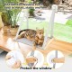 CATISM Foldable Cat Window Lounger with Cushion up to 20 kg, Cat Hammock Window Seat, Cat Window Hammocks Bed for Indoor Cats, Large Cats Perch with Sturdy Suction Cup (50 x 38 cm) CATISM Foldable Cat Window Lounger with Cushion up to 20 kg, Cat Hammock Window Seat, Cat Window Hammocks Bed for Indoor Cats, Large Cats Perch with Sturdy Suction Cup (50 x 38 cm)