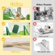 CATISM Foldable Cat Window Lounger with Cushion up to 20 kg, Cat Hammock Window Seat, Cat Window Hammocks Bed for Indoor Cats, Large Cats Perch with Sturdy Suction Cup (50 x 38 cm) CATISM Foldable Cat Window Lounger with Cushion up to 20 kg, Cat Hammock Window Seat, Cat Window Hammocks Bed for Indoor Cats, Large Cats Perch with Sturdy Suction Cup (50 x 38 cm)