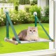 CATISM Foldable Cat Window Lounger with Cushion up to 20 kg, Cat Hammock Window Seat, Cat Window Hammocks Bed for Indoor Cats, Large Cats Perch with Sturdy Suction Cup (50 x 38 cm) CATISM Foldable Cat Window Lounger with Cushion up to 20 kg, Cat Hammock Window Seat, Cat Window Hammocks Bed for Indoor Cats, Large Cats Perch with Sturdy Suction Cup (50 x 38 cm)