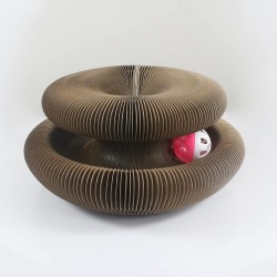 CHALTO Cat Scratching Post - Suitable for All Types of Cats - Durable Corrugated Cardboard - Reduces Stress and Anxiety - 3 Positions CHALTO Cat Scratching Post - Suitable for All Types of Cats - Durable Corrugated Cardboard - Reduces Stress and Anxiety - 3 Positions