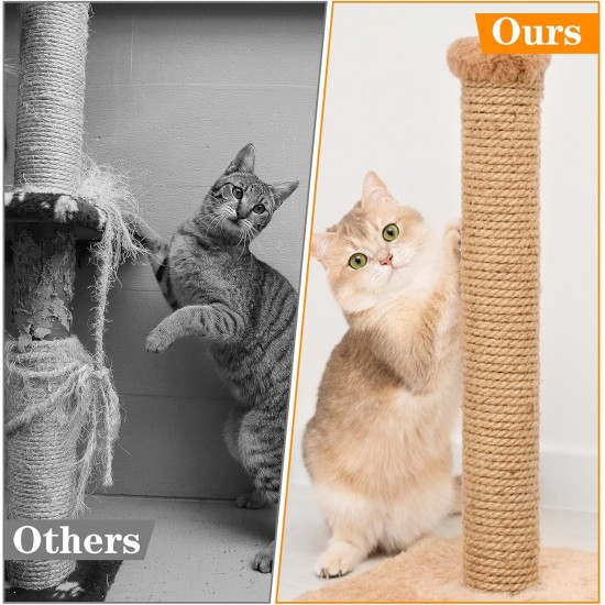 CIOXSOIO Sisal Rope for Scratching Post, 8 mm x 60 m, Natural Sisal Cord for DIY Cats, Scratching Rope, Decoration Household, Garden, Crafts CIOXSOIO Sisal Rope for Scratching Post, 8 mm x 60 m, Natural Sisal Cord for DIY Cats, Scratching Rope, Decoration Household, Garden, Crafts