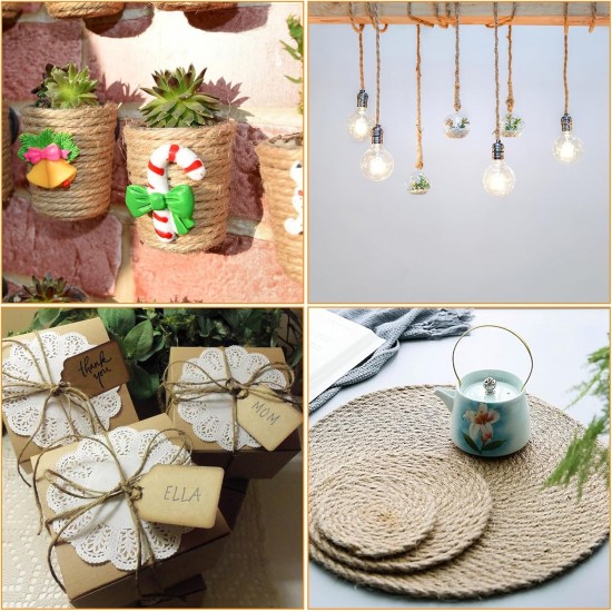 CIOXSOIO Sisal Rope for Scratching Post, 8 mm x 60 m, Natural Sisal Cord for DIY Cats, Scratching Rope, Decoration Household, Garden, Crafts CIOXSOIO Sisal Rope for Scratching Post, 8 mm x 60 m, Natural Sisal Cord for DIY Cats, Scratching Rope, Decoration Household, Garden, Crafts