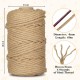 CIOXSOIO Sisal Rope for Scratching Post, 8 mm x 60 m, Natural Sisal Cord for DIY Cats, Scratching Rope, Decoration Household, Garden, Crafts CIOXSOIO Sisal Rope for Scratching Post, 8 mm x 60 m, Natural Sisal Cord for DIY Cats, Scratching Rope, Decoration Household, Garden, Crafts