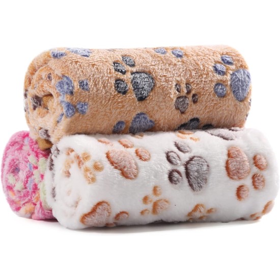 COMSLE Dog Blanket Cat Blankets Washable and Fluffy Pack of 3 Soft Warm Fleece Pet Blankets for Small Medium Dogs Cats Pet Blanket Sleeping Mat for Sofa Bed Star Pattern 76 x 52 cm COMSLE Dog Blanket Cat Blankets Washable and Fluffy Pack of 3 Soft Warm Fleece Pet Blankets for Small Medium Dogs Cats Pet Blanket Sleeping Mat for Sofa Bed Star Pattern 76 x 52 cm