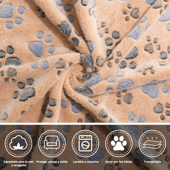 COMSLE Dog Blanket Cat Blankets Washable and Fluffy Pack of 3 Soft Warm Fleece Pet Blankets for Small Medium Dogs Cats Pet Blanket Sleeping Mat for Sofa Bed Star Pattern 76 x 52 cm COMSLE Dog Blanket Cat Blankets Washable and Fluffy Pack of 3 Soft Warm Fleece Pet Blankets for Small Medium Dogs Cats Pet Blanket Sleeping Mat for Sofa Bed Star Pattern 76 x 52 cm