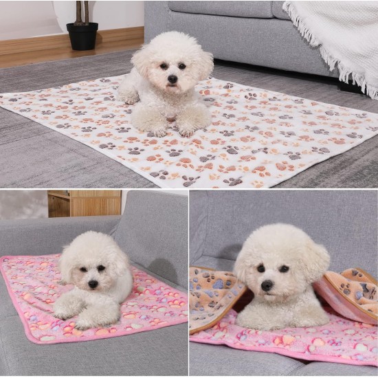 COMSLE Dog Blanket Cat Blankets Washable and Fluffy Pack of 3 Soft Warm Fleece Pet Blankets for Small Medium Dogs Cats Pet Blanket Sleeping Mat for Sofa Bed Star Pattern 76 x 52 cm COMSLE Dog Blanket Cat Blankets Washable and Fluffy Pack of 3 Soft Warm Fleece Pet Blankets for Small Medium Dogs Cats Pet Blanket Sleeping Mat for Sofa Bed Star Pattern 76 x 52 cm