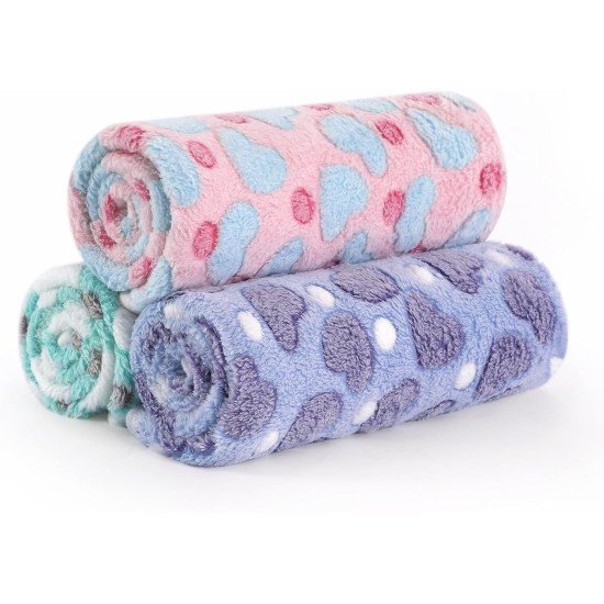 COMSLE Dog Blanket Cat Blankets Washable and Fluffy Pack of 3 Soft Warm Fleece Pet Blankets for Small Medium Dogs Cats Pet Blanket Sleeping Mat for Sofa Bed Star Pattern 76 x 52 cm COMSLE Dog Blanket Cat Blankets Washable and Fluffy Pack of 3 Soft Warm Fleece Pet Blankets for Small Medium Dogs Cats Pet Blanket Sleeping Mat for Sofa Bed Star Pattern 76 x 52 cm