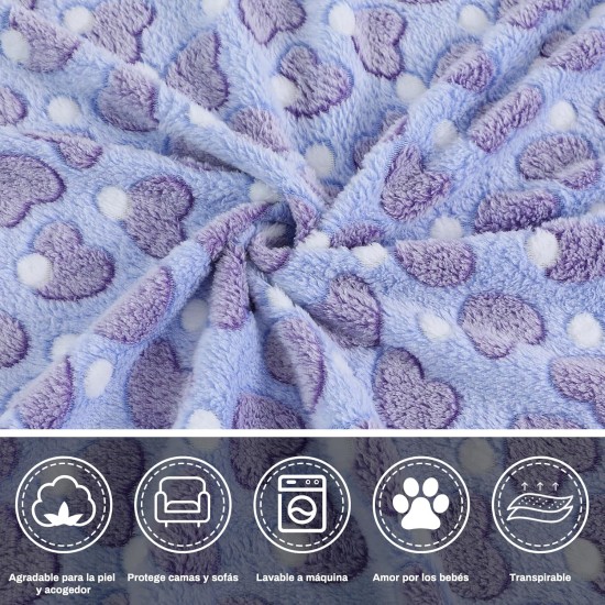 COMSLE Dog Blanket Cat Blankets Washable and Fluffy Pack of 3 Soft Warm Fleece Pet Blankets for Small Medium Dogs Cats Pet Blanket Sleeping Mat for Sofa Bed Star Pattern 76 x 52 cm COMSLE Dog Blanket Cat Blankets Washable and Fluffy Pack of 3 Soft Warm Fleece Pet Blankets for Small Medium Dogs Cats Pet Blanket Sleeping Mat for Sofa Bed Star Pattern 76 x 52 cm