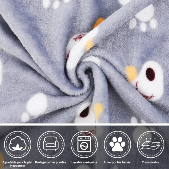 COMSLE Dog Blanket Cat Blankets Washable and Fluffy Pack of 3 Soft Warm Fleece Pet Blankets for Small Medium Dogs Cats Pet Blanket Sleeping Mat for Sofa Bed Star Pattern 76 x 52 cm COMSLE Dog Blanket Cat Blankets Washable and Fluffy Pack of 3 Soft Warm Fleece Pet Blankets for Small Medium Dogs Cats Pet Blanket Sleeping Mat for Sofa Bed Star Pattern 76 x 52 cm