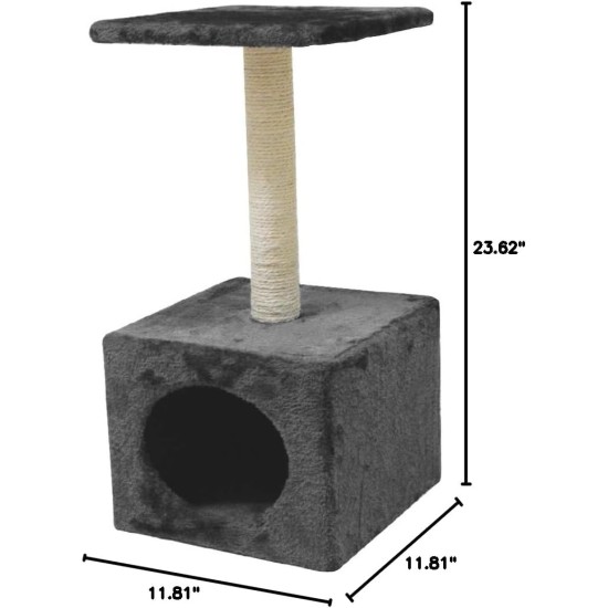 CROCI Berlin Cat Scratcher, 40 x 40 x 62 cm, Grey CROCI Berlin Cat Scratcher, 40 x 40 x 62 cm, Grey