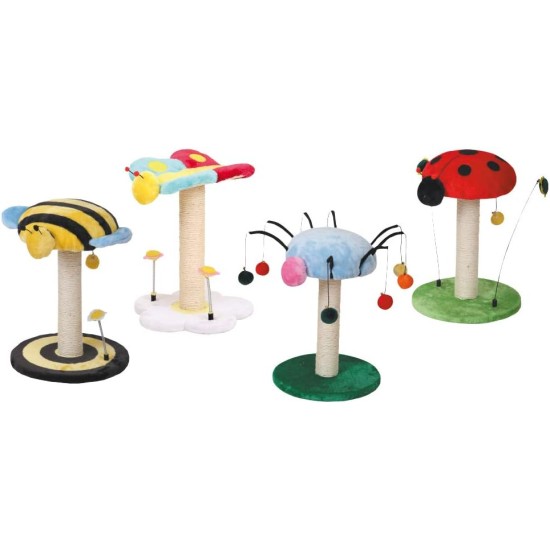 CROCI Lucky Bug Mix Subjects Cat Scratcher, 35 x 35 x 47 cm CROCI Lucky Bug Mix Subjects Cat Scratcher, 35 x 35 x 47 cm