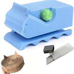 Cardboard Cutter for Cat Scratchers with 10 Blades, 3D Printed Cardboard Cutter, Kids, DIY, Cat Scratcher, Cardboard Strips, Machine Tool for Cat Lovers Cardboard Cutter for Cat Scratchers with 10 Blades, 3D Printed Cardboard Cutter, Kids, DIY, Cat Scratcher, Cardboard Strips, Machine Tool for Cat Lovers