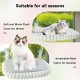 CareCooo Cat Window Lounger, Cat Hammock Window with Washable Cover, Fluffy Cat Bed, Window Sill with Suction Cups, Sturdy Windowsill Lounger for Cats up to 18 kg, M (52 x 30 cm), Grey CareCooo Cat Window Lounger, Cat Hammock Window with Washable Cover, Fluffy Cat Bed, Window Sill with Suction Cups, Sturdy Windowsill Lounger for Cats up to 18 kg, M (52 x 30 cm), Grey