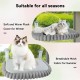 CareCooo Cat Window Lounger, Cat Hammock Window with Washable Cover, Fluffy Cat Bed, Window Sill with Suction Cups, Sturdy Windowsill Lounger for Cats up to 18 kg, M (52 x 30 cm), Grey CareCooo Cat Window Lounger, Cat Hammock Window with Washable Cover, Fluffy Cat Bed, Window Sill with Suction Cups, Sturdy Windowsill Lounger for Cats up to 18 kg, M (52 x 30 cm), Grey