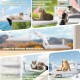 Casgee Window Lounger for Cats 60 x 30 cm, Cat Hammock with Sturdy Suction Cups, Cat Window Lounger, Foldable Cat Bed Window, Window Sill, Cat Lounger Up to 20 kg, Cat Hammock Window, Grey Casgee Window Lounger for Cats 60 x 30 cm, Cat Hammock with Sturdy Suction Cups, Cat Window Lounger, Foldable Cat Bed Window, Window Sill, Cat Lounger Up to 20 kg, Cat Hammock Window, Grey
