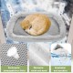 Casgee Window Lounger for Cats 60 x 30 cm, Cat Hammock with Sturdy Suction Cups, Cat Window Lounger, Foldable Cat Bed Window, Window Sill, Cat Lounger Up to 20 kg, Cat Hammock Window, Grey Casgee Window Lounger for Cats 60 x 30 cm, Cat Hammock with Sturdy Suction Cups, Cat Window Lounger, Foldable Cat Bed Window, Window Sill, Cat Lounger Up to 20 kg, Cat Hammock Window, Grey