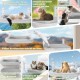 Casgee Window Lounger for Cats 60 x 30 cm, Cat Hammock with Sturdy Suction Cups, Cat Window Lounger, Foldable Cat Bed Window, Window Sill, Cat Lounger Up to 20 kg, Cat Hammock Window, Grey Casgee Window Lounger for Cats 60 x 30 cm, Cat Hammock with Sturdy Suction Cups, Cat Window Lounger, Foldable Cat Bed Window, Window Sill, Cat Lounger Up to 20 kg, Cat Hammock Window, Grey