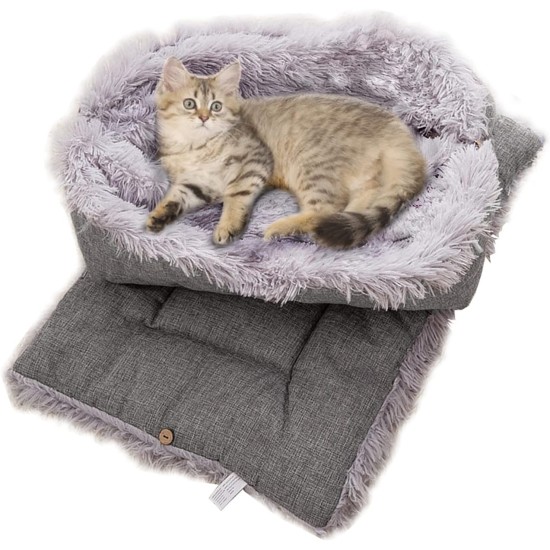 Cat Bed 2 in 1 Plush Soft Round Sleeping Cat Sofa Fluffy Cat Bed Small Dog Bed Cat Blanket Pet Bed Cat Bed Pet Bed for Cats and Small Dogs (Dark Grey) Cat Bed 2 in 1 Plush Soft Round Sleeping Cat Sofa Fluffy Cat Bed Small Dog Bed Cat Blanket Pet Bed Cat Bed Pet Bed for Cats and Small Dogs (Dark Grey)