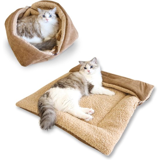 Cat Bed 2 in 1 Plush Soft Round Sleeping Cat Sofa Fluffy Cat Bed Small Dog Bed Cat Blanket Pet Bed Cat Bed Pet Bed for Cats and Small Dogs (Dark Grey) Cat Bed 2 in 1 Plush Soft Round Sleeping Cat Sofa Fluffy Cat Bed Small Dog Bed Cat Blanket Pet Bed Cat Bed Pet Bed for Cats and Small Dogs (Dark Grey)