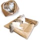 Cat Bed 2 in 1 Plush Soft Round Sleeping Cat Sofa Fluffy Cat Bed Small Dog Bed Cat Blanket Pet Bed Cat Bed Pet Bed for Cats and Small Dogs (Dark Grey) Cat Bed 2 in 1 Plush Soft Round Sleeping Cat Sofa Fluffy Cat Bed Small Dog Bed Cat Blanket Pet Bed Cat Bed Pet Bed for Cats and Small Dogs (Dark Grey)