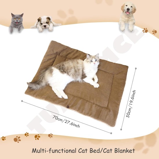 Cat Bed 2 in 1 Plush Soft Round Sleeping Cat Sofa Fluffy Cat Bed Small Dog Bed Cat Blanket Pet Bed Cat Bed Pet Bed for Cats and Small Dogs (Dark Grey) Cat Bed 2 in 1 Plush Soft Round Sleeping Cat Sofa Fluffy Cat Bed Small Dog Bed Cat Blanket Pet Bed Cat Bed Pet Bed for Cats and Small Dogs (Dark Grey)