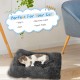 Cat Bed 2 in 1 Plush Soft Round Sleeping Cat Sofa Fluffy Cat Bed Small Dog Bed Cat Blanket Pet Bed Cat Bed Pet Bed for Cats and Small Dogs (Dark Grey) Cat Bed 2 in 1 Plush Soft Round Sleeping Cat Sofa Fluffy Cat Bed Small Dog Bed Cat Blanket Pet Bed Cat Bed Pet Bed for Cats and Small Dogs (Dark Grey)