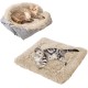 Cat Bed 2 in 1 Plush Soft Round Sleeping Cat Sofa Fluffy Cat Bed Small Dog Bed Cat Blanket Pet Bed Cat Bed Pet Bed for Cats and Small Dogs (Dark Grey) Cat Bed 2 in 1 Plush Soft Round Sleeping Cat Sofa Fluffy Cat Bed Small Dog Bed Cat Blanket Pet Bed Cat Bed Pet Bed for Cats and Small Dogs (Dark Grey)