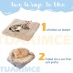 Cat Bed 2 in 1 Plush Soft Round Sleeping Cat Sofa Fluffy Cat Bed Small Dog Bed Cat Blanket Pet Bed Cat Bed Pet Bed for Cats and Small Dogs (Dark Grey) Cat Bed 2 in 1 Plush Soft Round Sleeping Cat Sofa Fluffy Cat Bed Small Dog Bed Cat Blanket Pet Bed Cat Bed Pet Bed for Cats and Small Dogs (Dark Grey)