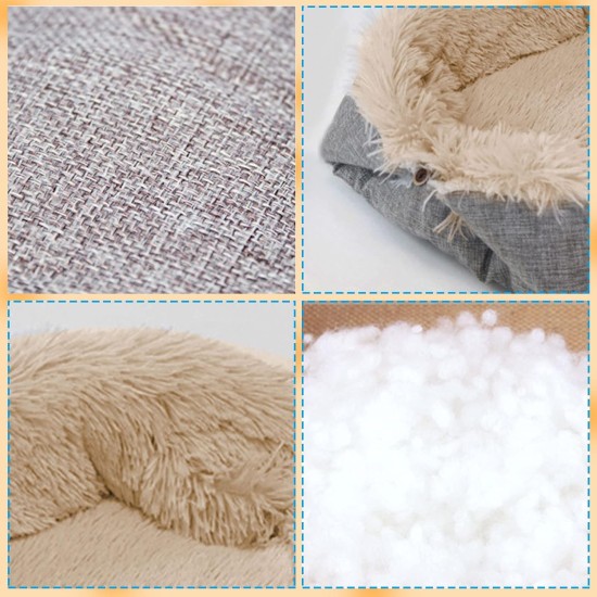 Cat Bed 2 in 1 Plush Soft Round Sleeping Cat Sofa Fluffy Cat Bed Small Dog Bed Cat Blanket Pet Bed Cat Bed Pet Bed for Cats and Small Dogs (Dark Grey) Cat Bed 2 in 1 Plush Soft Round Sleeping Cat Sofa Fluffy Cat Bed Small Dog Bed Cat Blanket Pet Bed Cat Bed Pet Bed for Cats and Small Dogs (Dark Grey)