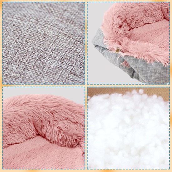 Cat Bed 2 in 1 Plush Soft Round Sleeping Cat Sofa Fluffy Cat Bed Small Dog Bed Cat Blanket Pet Bed Cat Bed Pet Bed for Cats and Small Dogs (Dark Grey) Cat Bed 2 in 1 Plush Soft Round Sleeping Cat Sofa Fluffy Cat Bed Small Dog Bed Cat Blanket Pet Bed Cat Bed Pet Bed for Cats and Small Dogs (Dark Grey)
