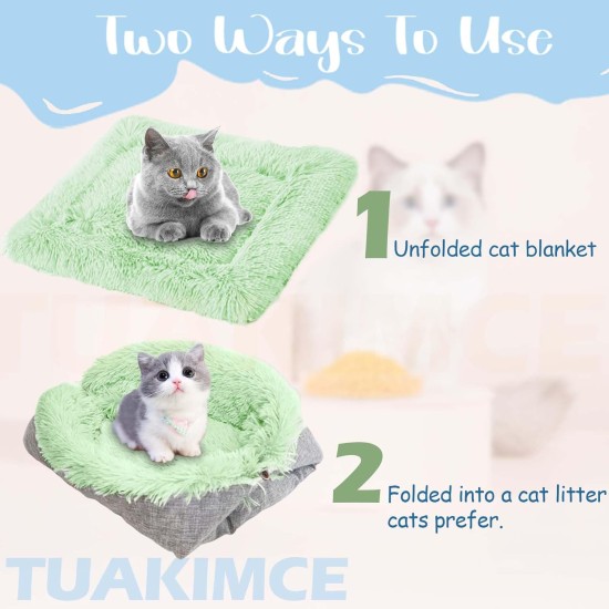 Cat Bed 2 in 1 Plush Soft Round Sleeping Cat Sofa Fluffy Cat Bed Small Dog Bed Cat Blanket Pet Bed Cat Bed Pet Bed for Cats and Small Dogs (Dark Grey) Cat Bed 2 in 1 Plush Soft Round Sleeping Cat Sofa Fluffy Cat Bed Small Dog Bed Cat Blanket Pet Bed Cat Bed Pet Bed for Cats and Small Dogs (Dark Grey)