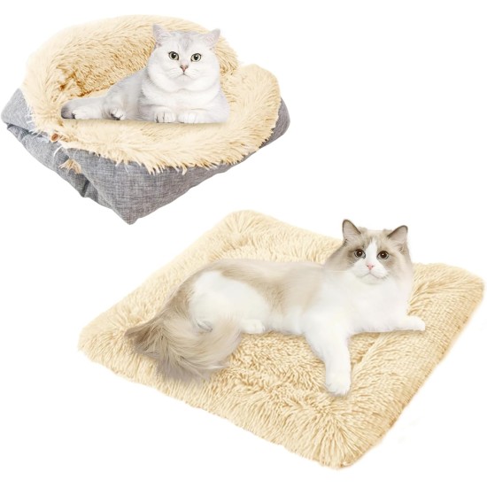 Cat Bed 2 in 1 Plush Soft Round Sleeping Cat Sofa Fluffy Cat Bed Small Dog Bed Cat Blanket Pet Bed Cat Bed Pet Bed for Cats and Small Dogs (Dark Grey) Cat Bed 2 in 1 Plush Soft Round Sleeping Cat Sofa Fluffy Cat Bed Small Dog Bed Cat Blanket Pet Bed Cat Bed Pet Bed for Cats and Small Dogs (Dark Grey)