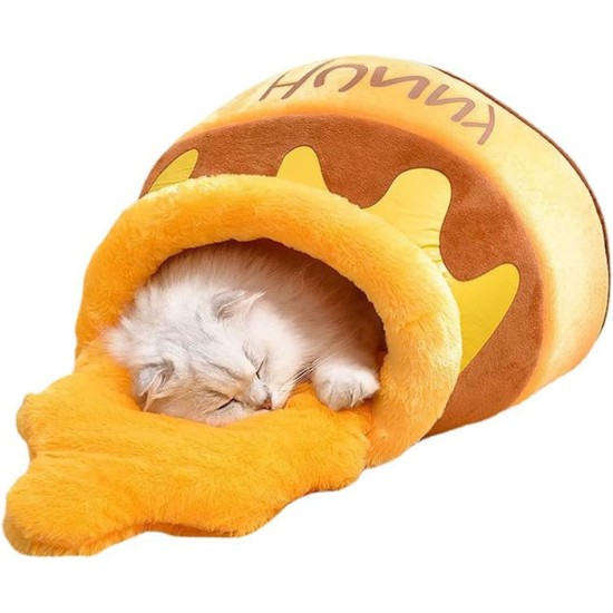 Cat Bed, Cat Cave, Cuddly Bed Cats, Cats Cuddly Bed, Cat Nest Honey Pot, for Small Cats Cat Bed, Cat Cave, Cuddly Bed Cats, Cats Cuddly Bed, Cat Nest Honey Pot, for Small Cats