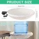 Cat Bed for Desk, Diameter 40 cm, up to 20 kg, Removable Portable Cat Bed Stand, Soft Cat Hammock, Cat Sleeping Place for Home Office, White Cat Bed for Desk, Diameter 40 cm, up to 20 kg, Removable Portable Cat Bed Stand, Soft Cat Hammock, Cat Sleeping Place for Home Office, White